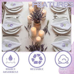 HunnmingRe 12 Pcs Spring Floral Cloth Napkins 100% Cotton, 17x17inch - Image 4