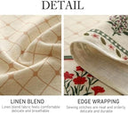 ISAENNE Designer French Round Elegant Tablecloth,Diameter 67" - Image 4