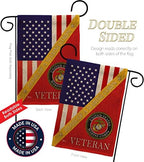 Home of Marine Corps Burlap Garden Flag - Set Wall Holder Armed Forces USMC Semper Fi United State American Military Veteran Retire Official - House Banner Small Yard Gift Double-Sided 13 X 18.5 - Image 3