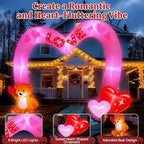 Lewondr 8FT Valentine's Day Inflatable Outdoor Decorations - Image 2