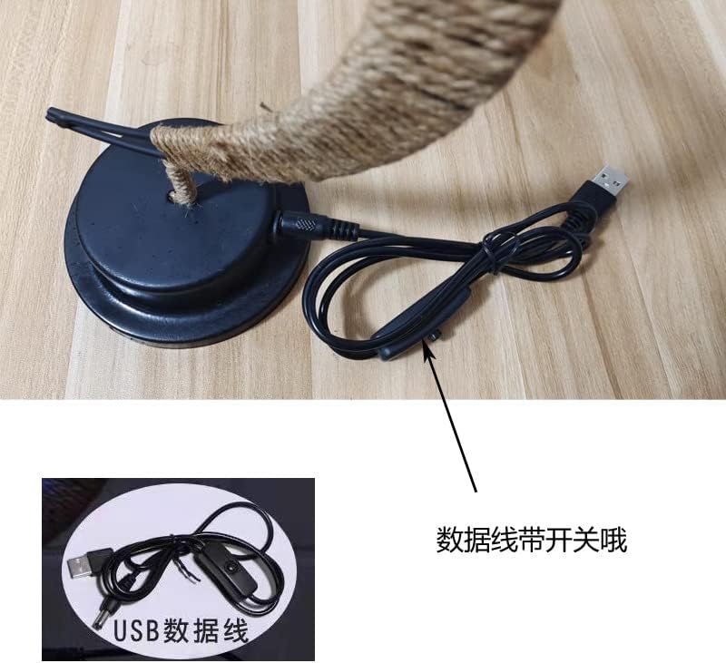 LED Decorative lamp Table lamp 3D Magic Moonlight Wrought Iron Night Light Christmas Home Decoration Birthday Gift USB Power Supply 5.5 * 5.1 * 11 inches （A Blue） - Image 6