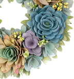 Northlight Artificial Floral Wooden Spring Wreath with Seed Pods - 14" - Image 5
