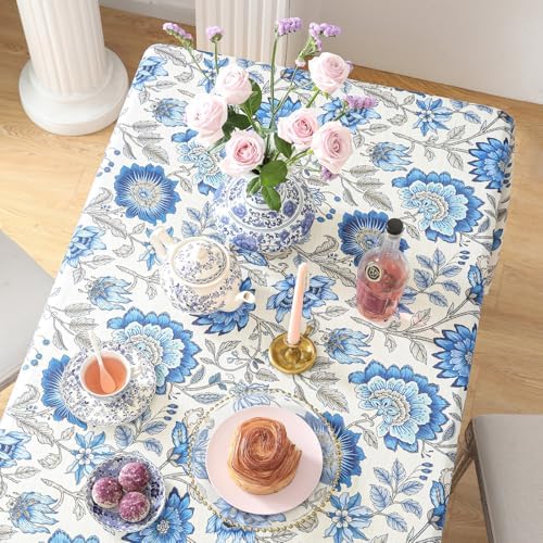 ISAENNE Designer French Rectangular Elegant Tablecloth,71"x55" - Image 4