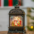 Christmas Snow Globes, Manger Snowflake Ball Adoration of The Magi Nativity Scene, Silent Night Music Water Lantern, Holiday Decorations Gifts for Family, Children or Friends by MXwcy