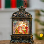 Christmas Snow Globes, Manger Snowflake Ball Adoration of The Magi Nativity Scene, Silent Night Music Water Lantern, Holiday Decorations Gifts for Family, Children or Friends by MXwcy