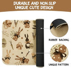 Easter Kitchen Rugs and Mats Set of 2,Spring Golden Garden Bunny Eggs Kitchen Mat,Easter Rabbit Non Slip Washable Kitchen Floor Sink Mats Decorations for Home Kitchen 18"x48"+18"x30" - Image 7