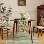 ISAENNE Designer Vintage Linen Table Runner,71"x12"-Brune - Image 3