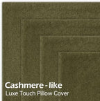 a moment Waterproof Throw Pillow Covers Set of 4,20x20 Inch Outdoor Stain Resistant Pet Friendly Pillowcases Cushion Covers for Patio Sofa and Living Room,Olive Green - Image 5