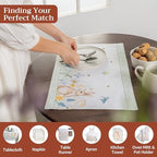 Maison d' Hermine Placemats Set of 4 Reusable 100% Cotton (13"x19") - Image 4