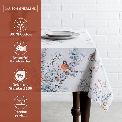 Maison d' Hermine Table Cloth Rectangle Table Reusable 100% Cotton 54"x72" - Image 2