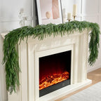 CLEANGOR 4Pcs 6FT Norfolk Pine Garlands for Christmas Decorations Indoor by Cleangor