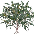 Faux Eucalyptus Stems Willow Eucalyptus Leaves 34” Long Fake Salix Leaves 6 Pcs Artificial Greenery Stems for DIY Bouquet Arrangements Centerpieces Shower Decorations-Artificial Eucalyptus Stems-Green by DILATATA