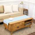 Solino Home 100% Pure Linen Dining Table Runner Blue Bell Check, 14 x 48 in by SolinoHome