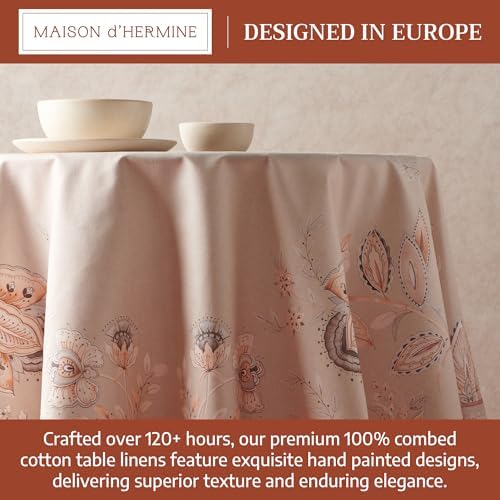 Maison d' Hermine Table Cloth Round Table 100% Combed Cotton 70" Diameter - Image 3