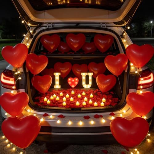 Wondise I Love U Light Up Letters, I Love U Sign Proposal Decorations - Image 7