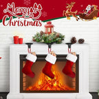 5 Pack Round Christmas Stocking Holders Weighted Metal Stockings Hangers Multiple Uses Hanging Hooks Stocking Holders Bases for Fireplace Xmas Christmas Decor (Black, 5) - Image 5