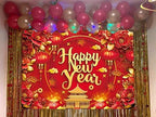 Chinese New Year 2027 Backdrop 10x8FT Red Lantern Traditional Happy Lunar New Year Photography Background Chinese Spring Festival Party Decorations Supplies Photo Props - Image 4