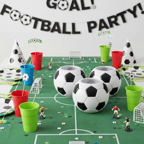 LemonRoad 6 Pcs Flower Pot, Soccer, 7.09 x 7.09 x 5.71 Inches, 4 - Image 4