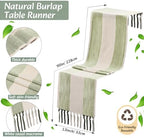 6 Sets Sage Green Table Runner and Placemats Set - Image 3