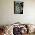 iwa concept Ayatul Kursi Tempered Glass Islamic Wall Art, Throne Verse Arabic Calligraphy Decor, Quran Verse Decor Gift for Muslims in Ramadan (Classic Calligraphy 27.5 x 21.6 inches) - Image 2