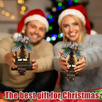 Therwen 2 Pcs Christmas Stocking Holders Lantern, LED, Xmas Tree, Bronze - Image 4