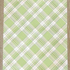 Green Plaid Paper Table Runner - Easter Spring Holiday Pattern for Parties or Weddings - Disposable Table Runner American Made - Image 2