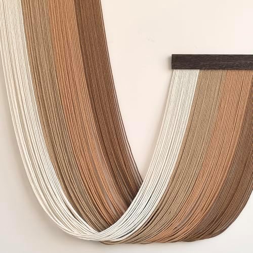 Achart Large Macrame Wall Hanging Dip Dyed Yarn Tapestry Ombre Yarn - Image 4