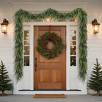 yofit 9FT Real Touch Cedar Christmas Garland for Mantle Fireplace - Image 6