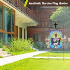 Briarwood Lane Everyday Wrought Iron Cross Garden Flag Arbor 41x15 Garden Flag Decorative Arbor - Image 6
