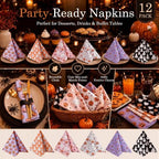 Mixweer 24 Pack Halloween Cloth Napkins Bulk, 15 x 15 Inch Square - Image 5