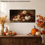 WAXWHELK Pumpkin Fall Canvas Wall Art, Autumn Thanksgiving Rustic Farmhouse Painting Pictures Artwork for Bedroom Living Room Home Decor (12"x24") - Image 2