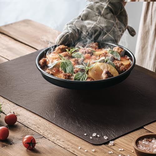 DOLOPL Placemats Set of 12, Reversible Dual-Color Faux Leather Place Mats - Image 4