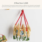MACKENZIE-CHILDS Patience Brewster 12 Days Christmas Ornament, Decorative Hanging Ornament for Christmas Tree, 9 Drummers Drumming - Image 2