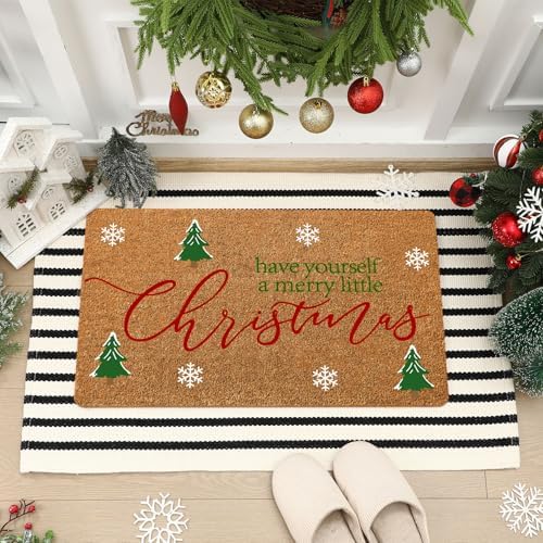 Moucuny 2 Pcs Christmas Outdoor Mat, Non Slip by Moucuny