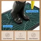 GORILLA GRIP WeatherMAX Door Mat, Indoor Outdoor Use, 72x24, Green Palm - Image 5
