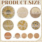 Tatuo 11 Pcs Boho Wall Basket Decor Woven Wall Hanging Art, Lively - Image 3