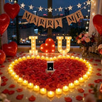 I Love You Sign Light Up Letters, Proposal Decorations Kits Romantic Night - Image 2
