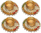 IGH Pack of 20 Indian Decorative Tea Light Candle Holders Traditional Handmade Diya Lamp for Pooja, Diwali Decoration and Festival Gifts for Home - Image 5