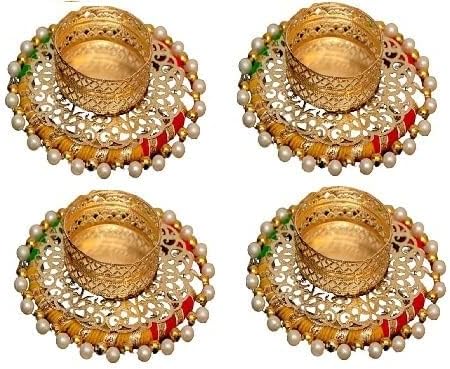 Pack of 100 Indian Decorative Tea Light Candle Holders Traditional Handmade Diya Lamp for Pooja, Diwali Decoration and Festival Gifts for Home - Image 5
