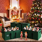 Soaoo 3 Pcs Christmas Nutcracker Storage Boxes,Green - Image 3