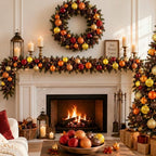 Lunmon 64 Pcs Fall Thanksgiving Tree Ornaments, Orange Brown Burgundy Gold - Image 5