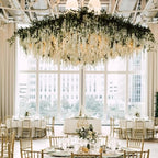 108Pcs Artificial Wisteria Flowers 3.6 Feet/Piece White Dense Artificial Fake Wisteria Vine Ratta Hanging Garland Silk Flowers String Home Party Wedding Decor(White-Dense) - Image 7