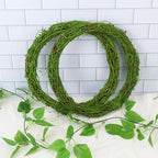 6 Pcs 12 inch Natural Grapevine Wreath Set, Hand-Woven Vine Branch Wreaths for DIY Crafts, Christmas Decorations, Home & Event Styling(Green) - Image 4