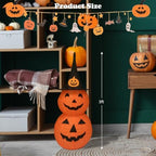 Halloween Light Up Pumpkin Outdoor Decorations, 3FT Pop Up Halloween Lighted Jack O Lanterns Pre-Lit 88 Lights with Timer, Battery Operated Fall Decor Pumpkins Lights Collapsible for Indoor Home Party - Image 4