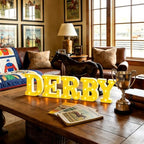 Aurelema Sukkot Large LED Letter Sign LED Lights, Derby Day, 8.27 Inches - Image 6