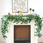 mizii 5 Packs 390" Artificial Vines Ficus Garland Fake Vine Silk Green Leaves Faux Plants Greenery Decoration for Bedroom Room Wall Party Table Centerpieces Wedding Arch Decor - Image 4