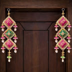 Divyakosh Handmade Multicolor Shubh and Labh Door Hangings, Welcome Tags, Temple & Diwali Decor, Pack of 2 - Image 4