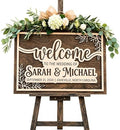 Personalized Southern Botanical Wedding Welcome Sign - Custom 3D Wood Ceremony Entrance & Reception Board for Charming Barn, Vineyard or Country Estate - Multiple Sizes by AydansUniqueFinds