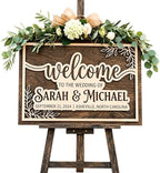 Personalized Southern Botanical Wedding Welcome Sign - Custom 3D Wood Ceremony Entrance & Reception Board for Charming Barn, Vineyard or Country Estate - Multiple Sizes by AydansUniqueFinds