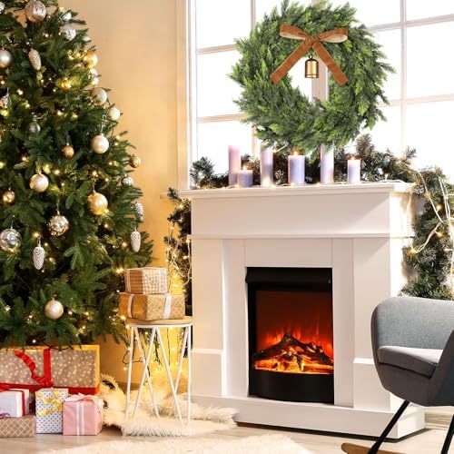 26 Inch Artificial Cedar Wreath Christmas Wreath for Front Door - Image 5
